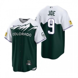 Men Nike Nike Colorado Rockies #9 Connor Joe City Connect Stitched Baseball Jersey
