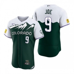 Men Nike Nike Colorado Rockies #9 Connor Joe City Connect Stitched Flex Base Baseball Jersey