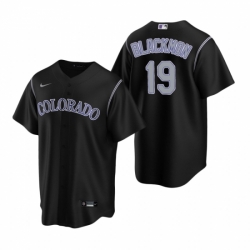 Toddler Nike Colorado Rockies 19 Charlie Blackmon Black Alternate Stitched Baseball Jersey