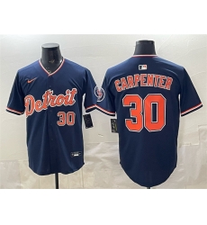 Men Detroit Tigers  30 Kerry Carpenter Navy 2026 Alternate Vapor Premier Limited Stitched Baseball Jersey