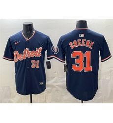 Men Detroit Tigers 31 Riley Greene Navy 2026 Alternate Vapor Premier Limited Stitched Baseball Jersey Men Detroit Tigers 31 Riley Greene Navy 2026 Alternate Vapor Premier Limited Stitched Baseball Jersey