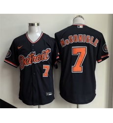 Men Detroit Tigers  7 Kevin McGonigle Black 2026 Alternate Vapor Premier Limited Stitched Baseball Jersey
