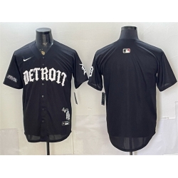 Men Detroit Tigers Blank 2026 Black  Motor Gothic Edition  Vapor Premier Limited Stitched Baseball Jersey