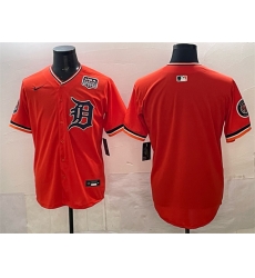 Men Detroit Tigers Blank Orange 2026 Alternate USA 250  Patch Vapor Premier Limited Stitched Baseball Jersey