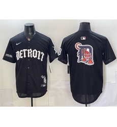 Men Detroit Tigers Team Big Logo 2026 Black Motor Gothic Edition Vapor Premier Limited Stitched Baseball Jersey Men Detroit Tigers Team Big Logo 2026 Black Motor Gothic Edition Vapor Premier Limited Stitched Baseball Jersey