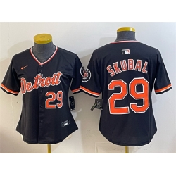 Youth Detroit Tigers  29 Tarik Skubal Black 2026 Alternate Vapor Premier Limited Stitched Baseball Jersey
