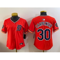 Youth Detroit Tigers  30 Kerry Carpenter Orange 2026 Alternate Vapor Premier Limited Stitched Baseball Jersey