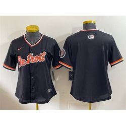 Youth Detroit Tigers Blank Black 2026 Alternate Vapor Premier Limited Stitched Baseball Jersey