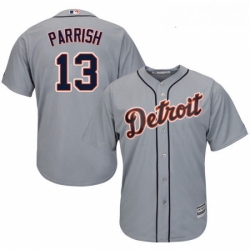 Youth Majestic Detroit Tigers 13 Lance Parrish Authentic Grey Road Cool Base MLB Jersey