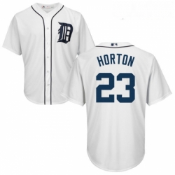 Youth Majestic Detroit Tigers 23 Willie Horton Authentic White Home Cool Base MLB Jersey