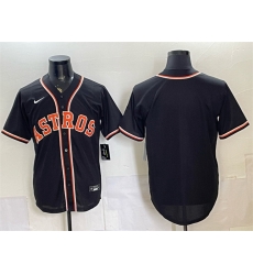 Men Houston Astros Blank 2026 Fashion Replica Black Out Stitched Baseball Jersey Men Houston Astros Blank 2026 Fashion Replica Black Out Stitched Baseball Jersey