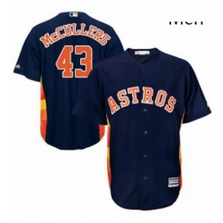 Mens Majestic Houston Astros 43 Lance McCullers Replica Navy Blue Alternate Cool Base MLB Jersey