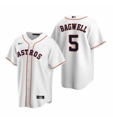 Mens Nike Houston Astros 5 Jeff Bagwell White Home Stitched Baseball Jerse