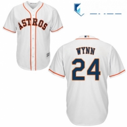 Youth Majestic Houston Astros 24 Jimmy Wynn Authentic White Home Cool Base MLB Jersey 