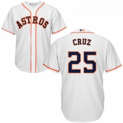 Youth Majestic Houston Astros 25 Jose Cruz Replica White Home Cool Base MLB Jersey