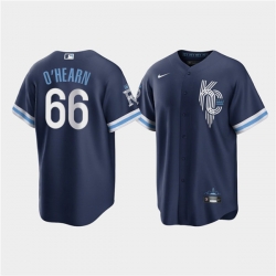 Men Kansas City Royals 66 Ryan O 27Hearn 2022 Navy City Connect Cool Base Stitched jersey