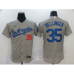 Dodgers 35 Cody Bellinger Gray 2020 Nike Flexbase Jersey