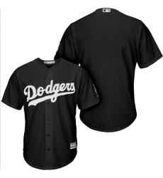 Dodgers Blank Black Turn Back The Clock Cool Base Jersey