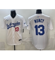 Men Los Angeles Dodgers 13 Max Muncy White Alternate Stadium Stitched Baseball Jersey Men Los Angeles Dodgers 13 Max Muncy White Alternate Stadium Stitched Baseball Jersey