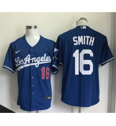 Men Los Angeles Dodgers  16 Will Smith Royal 2026 Stitched Baseball Jersey