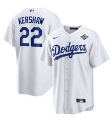 Men Los Angeles Dodgers 22 Clayton Kershaw White 2025 World Series Home Cool Base Stitched Baseball Jersey Men Los Angeles Dodgers 22 Clayton Kershaw White 2025 World Series Home Cool Base Stitched Baseball Jersey