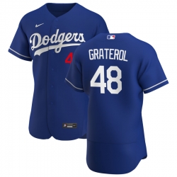 Men Los Angeles Dodgers 48 Brusdar Graterol Men Nike Royal Alternate 2020 Flex Base Player MLB Jersey