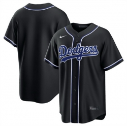 Men Los Angeles Dodgers Blank 2026 Fashion Replica Black Out Stitched Baseball Jersey