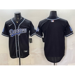 Men Los Angeles Dodgers Blank B2B Champs 2026 Black Out Style Vapor Limited Stitched Baseball Jersey