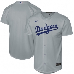 Men Los Angeles Dodgers Blank Gray Stitched MLB Jersey
