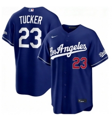 Men Los Angeles Dodgers Kyle Tucker 23 Blue 2026 Gold Collection Stadium Stitched Baseball Jersey Men Los Angeles Dodgers Kyle Tucker 23 Blue 2026 Gold Collection Stadium Stitched Baseball Jersey