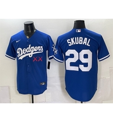 Men Los Angeles Dodgers x KAWS 29 Tarik Skubal Royal Vapor Premier Limited Stitched Baseball Jersey Men Los Angeles Dodgers x KAWS 29 Tarik Skubal Royal Vapor Premier Limited Stitched Baseball Jersey