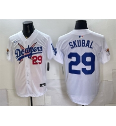 Men Los Angeles Dodgers x One Piece 29 Tarik Skubal White Vapor Premier Limited Stitched Baseball Jersey Men Los Angeles Dodgers x One Piece 29 Tarik Skubal White Vapor Premier Limited Stitched Baseball Jersey