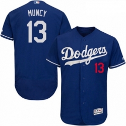 Mens Majestic Los Angeles Dodgers 13 Max Muncy Royal Blue Alternate Flex Base Authentic Collection MLB Jersey