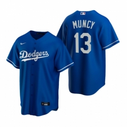 Mens Nike Los Angeles Dodgers 13 Max Muncy Royal Alternate Stitched Baseball Jersey