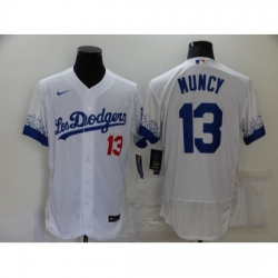 Men's Nike Los Angeles Dodgers #13 Max Muncy White Elite City Player Jersey