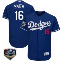 Will Smith Mens Los Angeles Dodgers Royal Authentic Flex Base Alternate Collection 2018 World Series Jersey Series