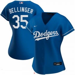 Los Angeles Dodgers 35 Cody Bellinger Nike Women Alternate 2020 MLB Player Jersey Royal