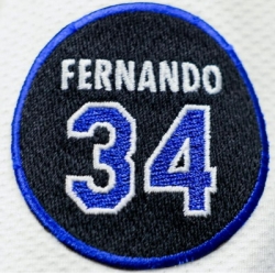 Women Dodgers Fernando Valenzuela patch Biaog