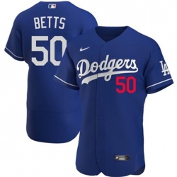 Youth Los Angeles Dodgers Mookie Betts #50 Blue Flex Base 2024 Home Stitched Jersey