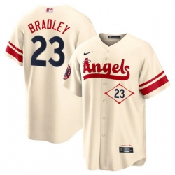 Men Los Angeles Angels 23 Archie Bradley 2022 Cream City Connect Cool Base Stitched Jerseyy