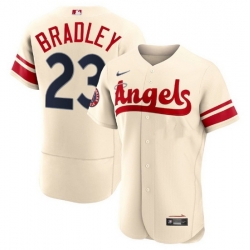 Men Los Angeles Angels 23 Archie Bradley 2022 Cream City Connect Flex Base Stitched Jerseyy