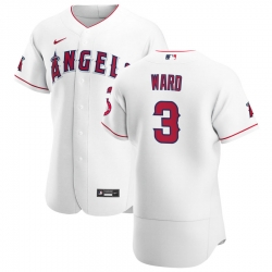 Men Los Angeles Angels 3 Taylor Ward Men Nike White Home 2020 Flex Base Player MLB Jersey