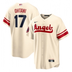 Youth Los Angeles Angels 17 Shohei Ohtani 2022 Cream City Connect Stitched Jerseys