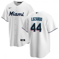 Men Miami Marlins 44 Jes FAs Luzardo White Cool Base Stitched Baseball Jersey
