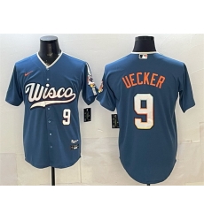 Men Milwaukee Brewers 9 Bob Uecker Mineral Blue 2026 City Connect Stadium Stitched Baseball Jersey Men Milwaukee Brewers 9 Bob Uecker Mineral Blue 2026 City Connect Stadium Stitched Baseball Jersey