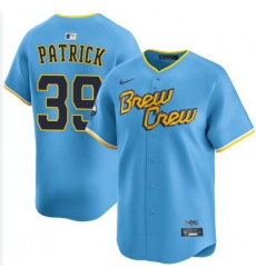 Men Milwaukee Brewers Chad Patrick #39 City Connect Stitched Limited Jersey
