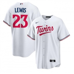 Men Minnesota Twins 23 Royce Lewis White Cool Base Stitched Baseball Jersey