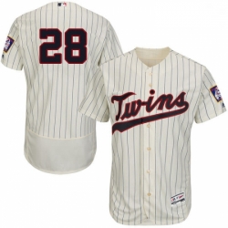 Mens Majestic Minnesota Twins 28 Bert Blyleven Authentic Cream Alternate Flex Base Authentic Collection MLB Jersey