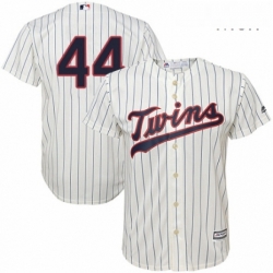 Mens Majestic Minnesota Twins 44 Kyle Gibson Replica Cream Alternate Cool Base MLB Jersey 