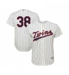 Youth Minnesota Twins 38 Blake Parker Replica Cream Alternate Cool Base Baseball Jersey 